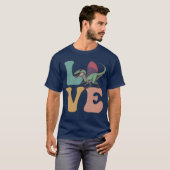 LIEFDE Spinosaurus Dinosaur vriend T-shirt (Voorkant volledig)