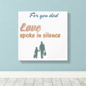 🖼️ Liefde sprak in stilte – Oprechte Muur Canvas Afdruk (Insitu (Houten vloer))