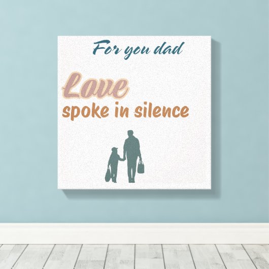 🖼️ Liefde sprak in stilte – Oprechte Muur Canvas Afdruk (Insitu (Houten vloer))