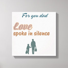 🖼️ Liefde sprak in stilte – Oprechte Muur Canvas Afdruk