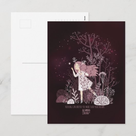 Liefde Sprookje van Alexandra Dikaia Liefde Feestdagenkaart (Voorkant / Achterkant)