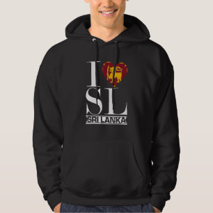 Liefde Sri Lanka Hart Zomer Vakantie Vlag Sri Lank Hoodie
