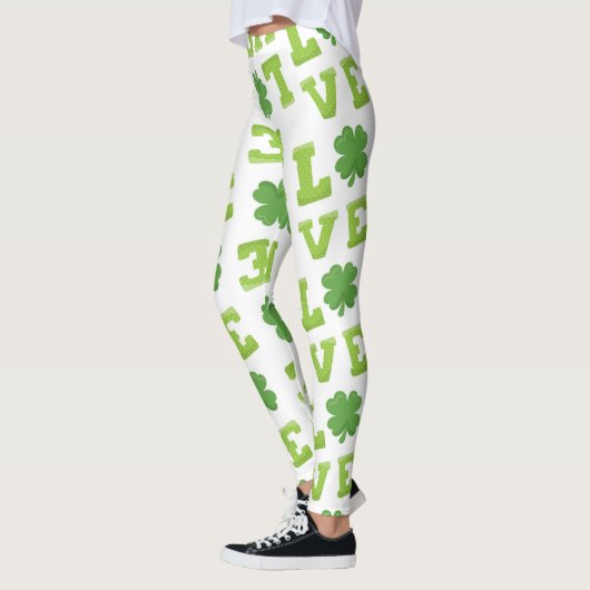 Liefde St Patrick's Day Clover Leggings (Links)
