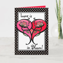 Liefde staat in bloei! #2 feestdagen kaart