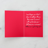 Liefde staat in bloei! feestdagen kaart (Binnen)