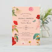 Liefde staat in bloei | Spring Wildflower Vrijgeze Kaart (Staand voorkant)