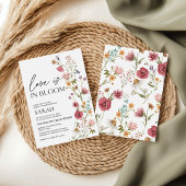 Liefde staat in bloei | Uitnodiging voor bruidsdou