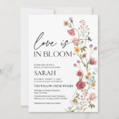 Liefde staat in bloei | Uitnodiging voor bruidsdou (Voorkant)