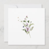 Liefde staat in bloei Vrijgezellenfeest Square Inv Kaart (Achterkant)