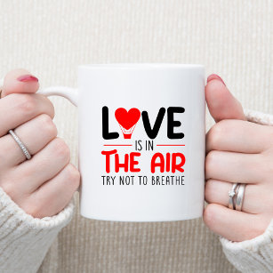 Liefde staat in de aangepaste naam van de Air Funn Koffiemok