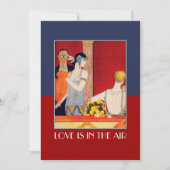 Liefde staat in de uitnodiging van de Air Valentij (Voorkant)