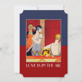 Liefde staat in de uitnodiging van de Air Valentij (Voorkant)