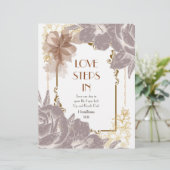 Liefde stapt in gepersonaliseerd papier (Staand voorkant)