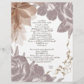 Liefde stapt in gepersonaliseerd papier (Achterkant)