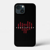 Liefde statistiek iPhone case (donkere kleur) (Achterkant)
