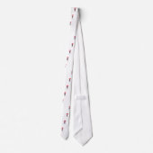 Liefde stel met rood paraplu romantisch koppel stropdas (Achterkant)