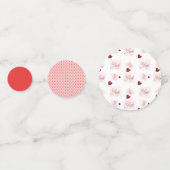 Liefde stempel - Roze design Confetti (Voorkanten)