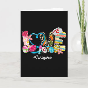 Liefde Stethoscoop Scrub Verzorger Verpleegster Le Kaart