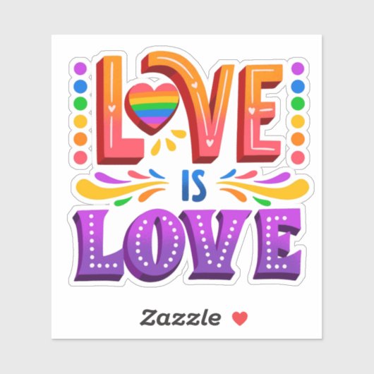 Liefde Sticker (Vel)