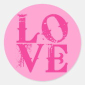 LIEFDE Sticker in Pinks (Voorkant)