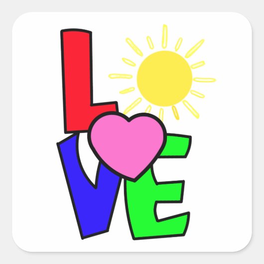 Liefde sticker vellen (Voorkant)