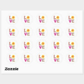 Liefde Sticker voor valentijn (Vel)