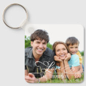 Liefde Stijlvolle familie Foto gepersonaliseerd El Sleutelhanger (Voorkant)