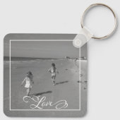 Liefde Stijlvolle familie Foto gepersonaliseerd El Sleutelhanger (Achterkant)