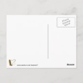 Liefde Stiletto Shoe en Hearts Briefkaart (Achterkant)