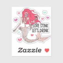 Liefde Stink Laten we Drinken Anti Valentine Skele