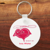 Liefde Stinks! Button Sleutelhanger (Voorkant)