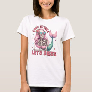 Liefde stinkt laten we drinken t-shirt