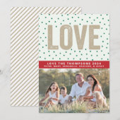 Liefde Stippen Feestdagenkaart (Voorkant / Achterkant)