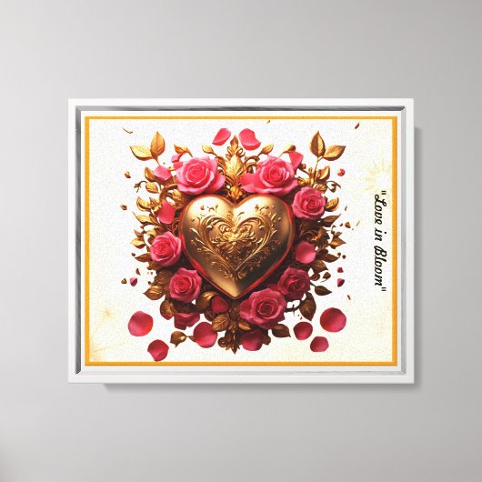 "Liefde straalt fel" Canvas Afdruk (Voorkant)