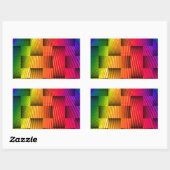 Liefde stromen_ rechthoekige sticker (Vel)