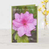 Liefde sturen en Kaart knuffelen (Gele Bloem)