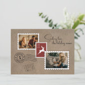 Liefde Sturen Naar Foto Feestdagenkaart (Staand voorkant)