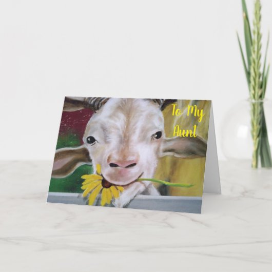 "LIEFDE" STUREN NAAR MIJN TANTE OP HAAR VERJAARDAG KAART (Voorkant)