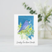 Liefde sturen Nevada Bluebird Sagebrush Briefkaart (Staand voorkant)