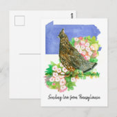 Liefde sturen Pennsylvania Grouse Mountain Laurel  Briefkaart (Voorkant / Achterkant)