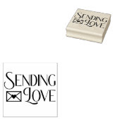 Liefde sturen  rubberstempel (Gestempeld)