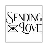 Liefde sturen  rubberstempel (Afrduk)