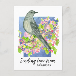 Liefde sturen vanuit Arkansas Natural State Briefkaart