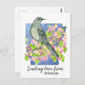 Liefde sturen vanuit Arkansas Natural State Briefkaart (Voorkant / Achterkant)