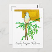 Liefde sturen vanuit Oklahoma Scissor staart Flyca Briefkaart (Voorkant / Achterkant)