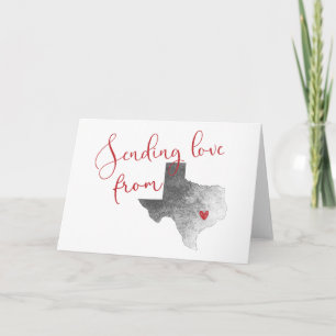 Liefde sturen vanuit Texas - Valentijnsdag Feestdagen Kaart