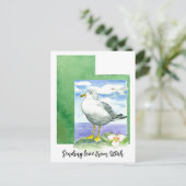 Liefde sturen vanuit Utah Seagull Sego Lily Water Briefkaart (Staand voorkant)