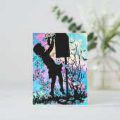 LIEFDE STUREN VIA SNAIL MAIL! BRIEFKAART (Staand voorkant)