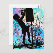 LIEFDE STUREN VIA SNAIL MAIL! BRIEFKAART (Voorkant / Achterkant)