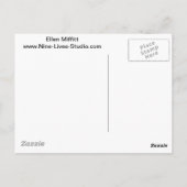 Liefde - Sumi-e hart met Kanji karakter voor Liefd Briefkaart (Achterkant)